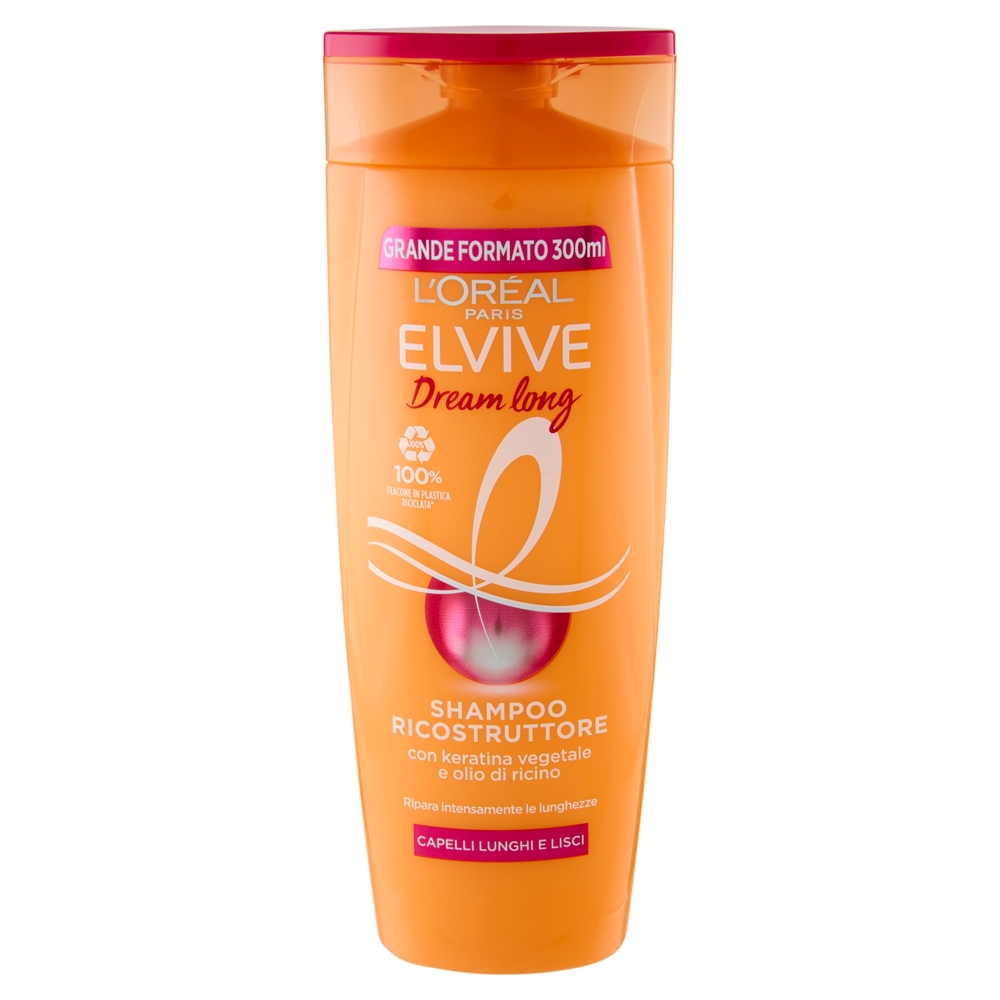 Elvive Dream long Shampoo Ricostruttore, per Capelli Lunghi e Lisci, 300 ml